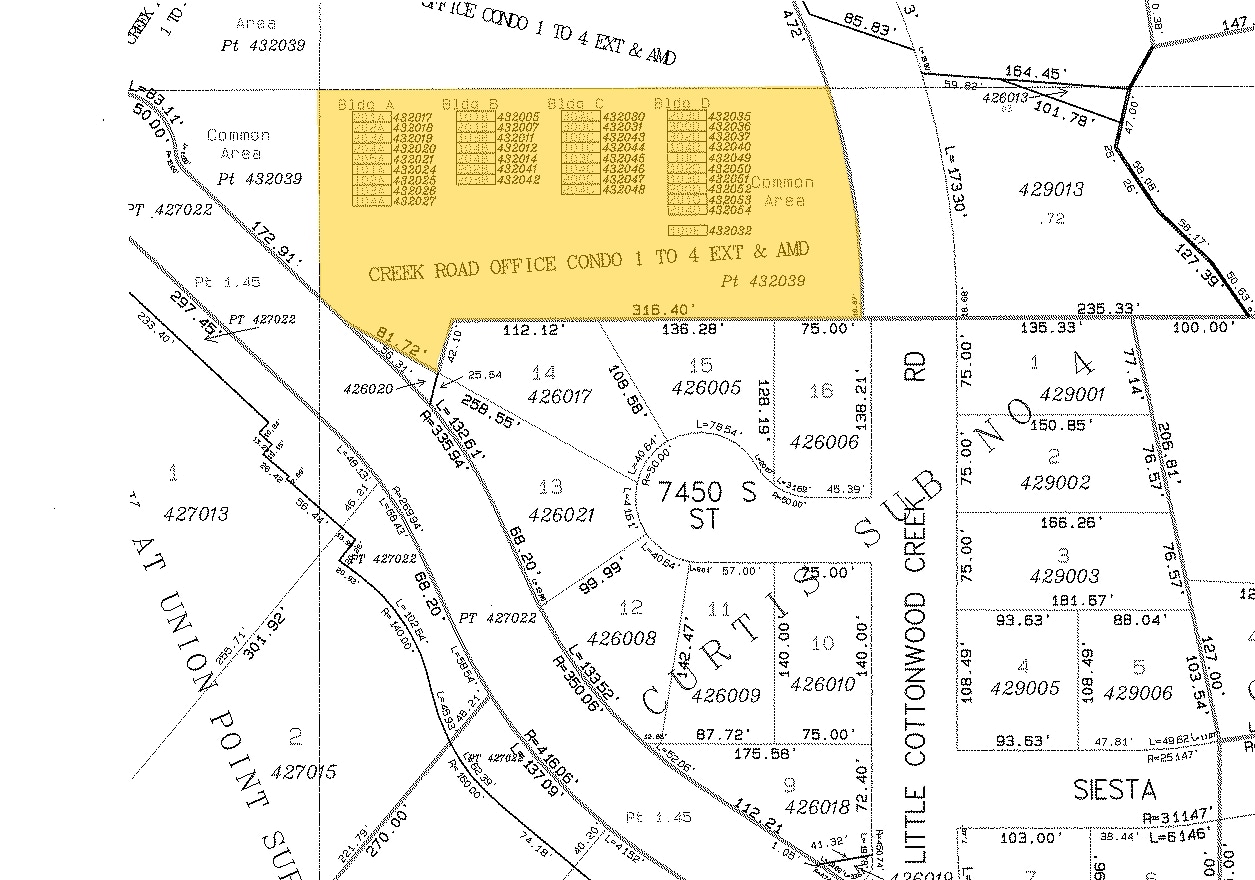 7370-7430 Creek Rd, Midvale, UT for lease Plat Map- Image 1 of 20