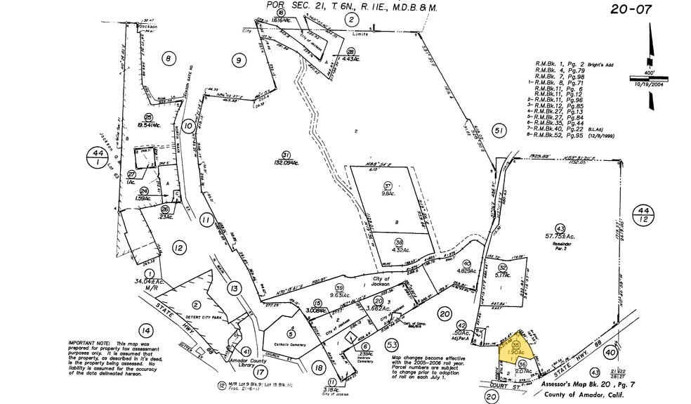 813 Court St, Jackson, CA for lease - Plat Map - Image 2 of 8
