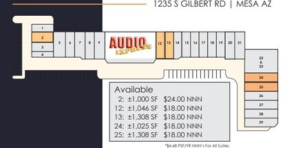 S Gilbert Rd, Mesa, AZ for lease Site Plan- Image 1 of 1