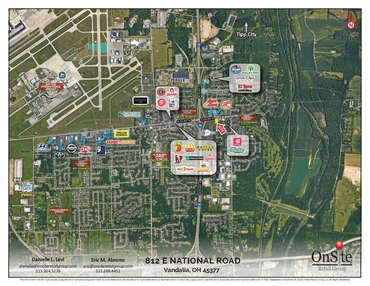 812 E National Rd, Vandalia, OH for sale - Aerial - Image 3 of 5