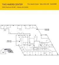 3500 Piedmont Rd NE, Atlanta, GA à louer Plan d’étage- Image 1 de 1