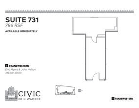20 N Wacker Dr, Chicago, IL à louer Plan d’étage- Image 1 de 1