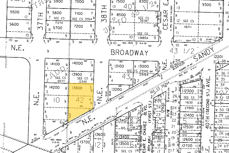 3747 NE Sandy Blvd, Portland, OR for sale - Plat Map - Image 2 of 22