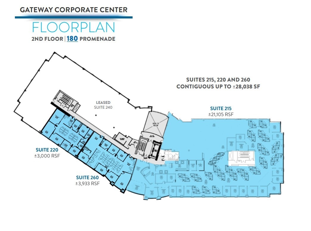 180 Promenade Cir, Sacramento, CA à louer Plan d’étage- Image 1 de 1