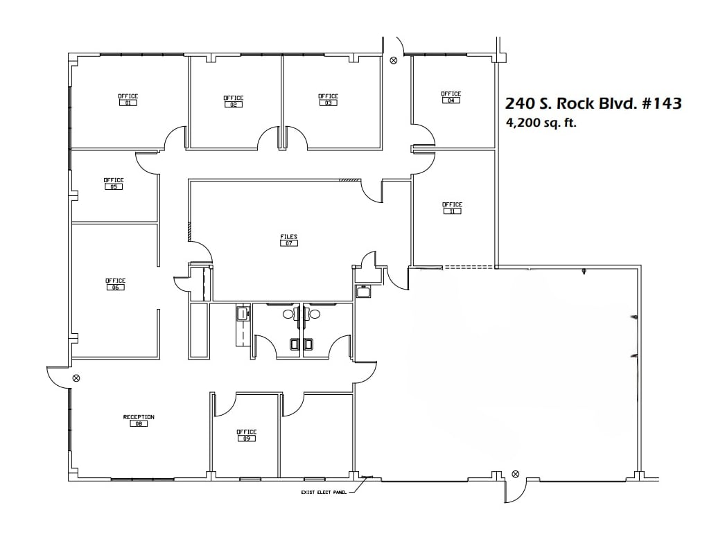 240 S Rock Blvd, Reno, NV for lease Typical Floor Plan- Image 1 of 1