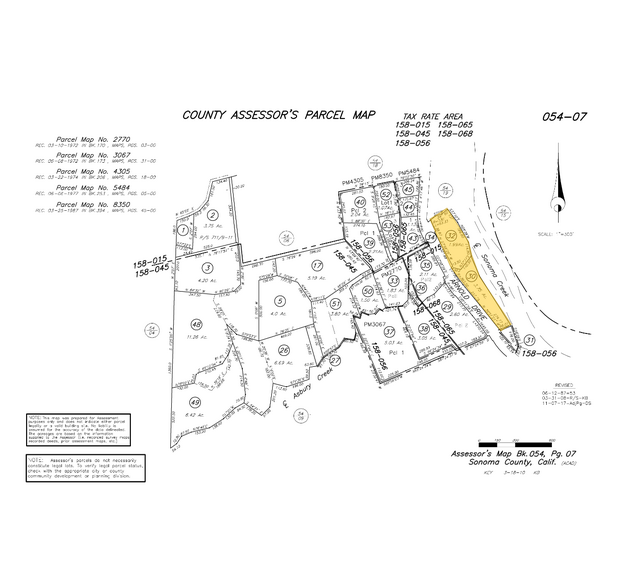 14301 Arnold Dr, Glen Ellen, CA for sale - Plat Map - Image 2 of 7