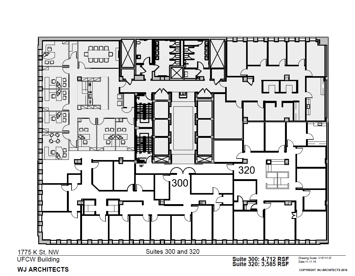 1775 K St NW, Washington, DC for lease Floor Plan- Image 1 of 1