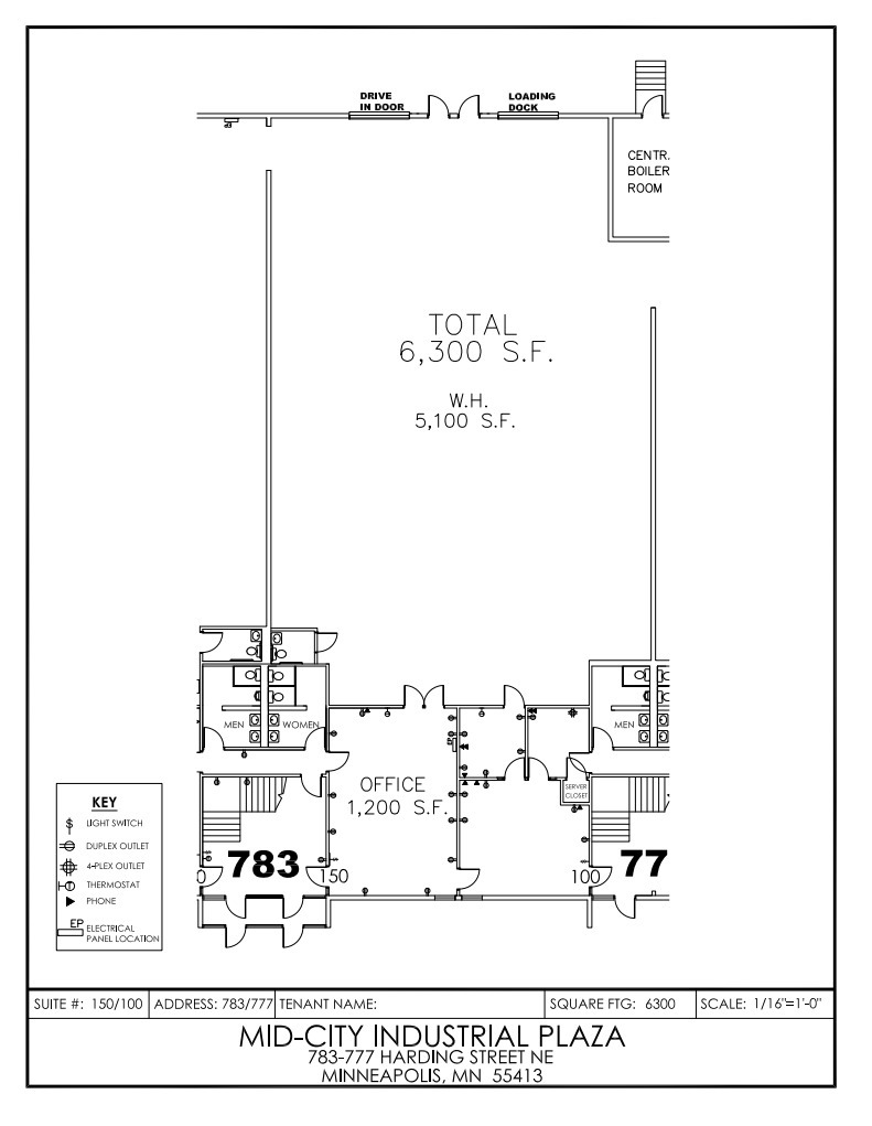 771-783 NE Harding St, Minneapolis, MN à louer Plan d  tage- Image 1 de 1