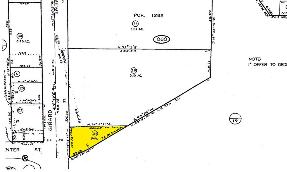 7301 Girard Ave, La Jolla, CA à louer - Plan cadastral - Image 2 de 14