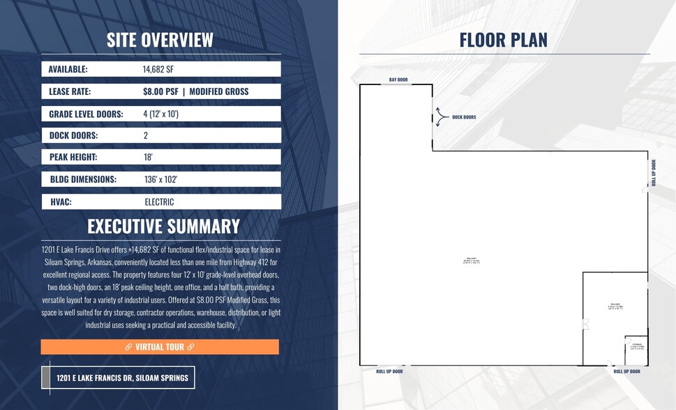 1201 E Lake Francis Dr, Siloam Springs, AR for lease - Floor Plan - Image 3 of 11