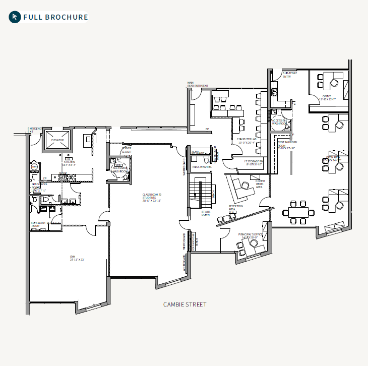 1003 Cambie St, Vancouver, BC for lease Floor Plan- Image 1 of 1