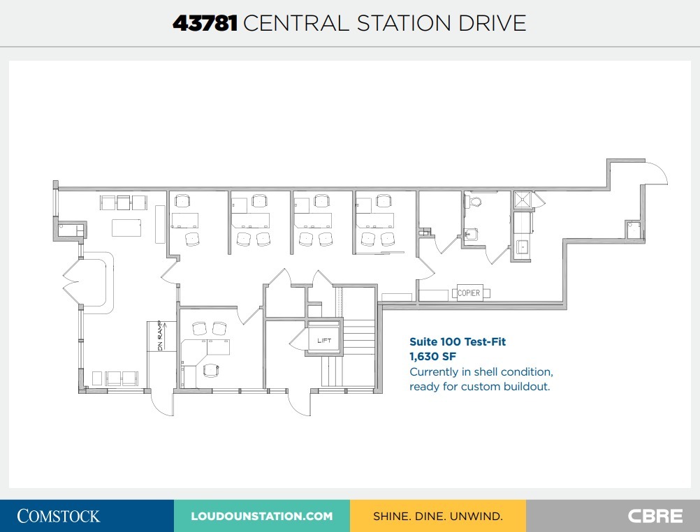 43777 Central Station Dr, Ashburn, VA à louer Plan d  tage- Image 1 de 1