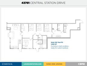 43777 Central Station Dr, Ashburn, VA à louer Plan d  tage- Image 1 de 1