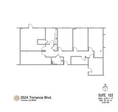 3400 Torrance Blvd, Torrance, CA à louer Plan d’étage- Image 1 de 1