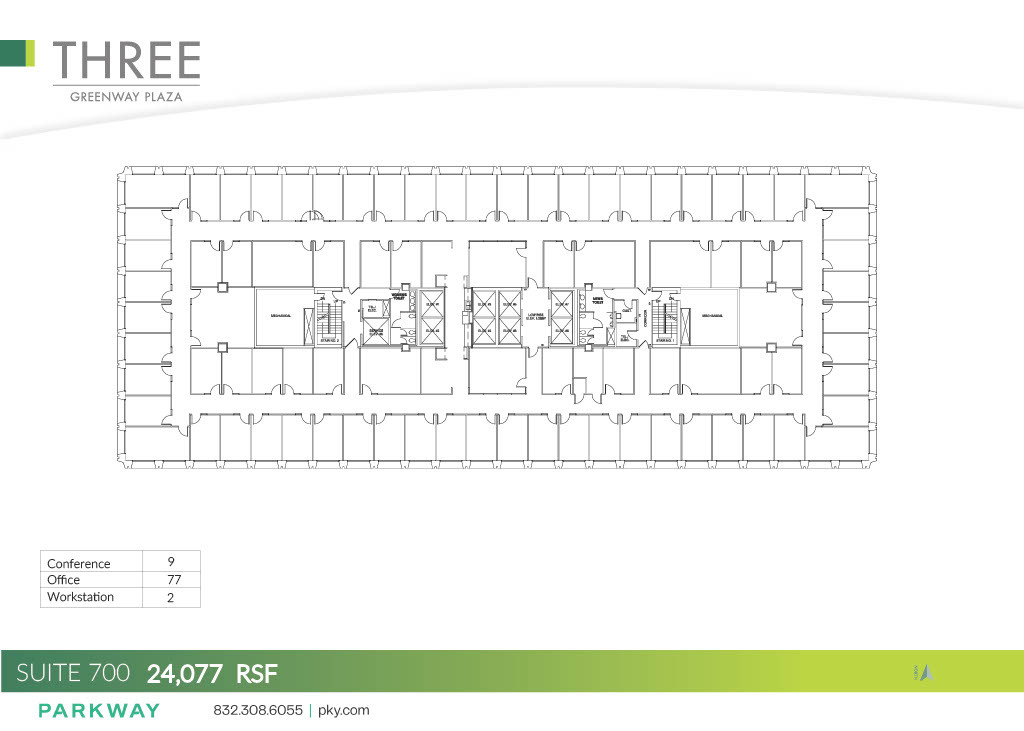 3 Greenway Plz, Houston, TX à louer Plan d  tage- Image 1 de 1