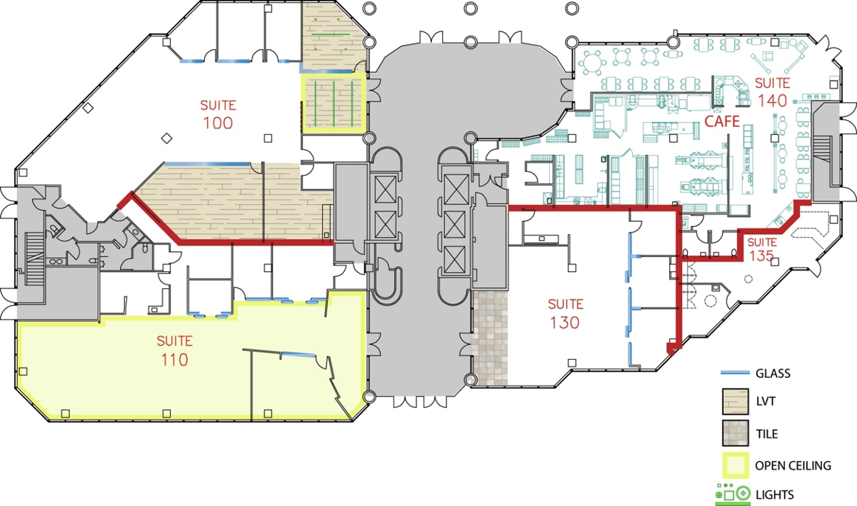 18100 Von Karman Ave, Irvine, CA à louer Plan d’étage- Image 1 de 1