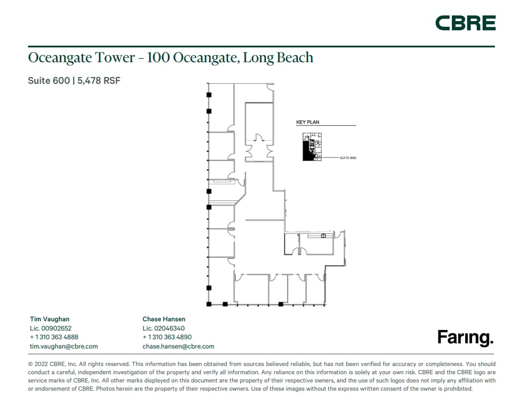 100 Oceangate, Long Beach, CA for lease Floor Plan- Image 1 of 1