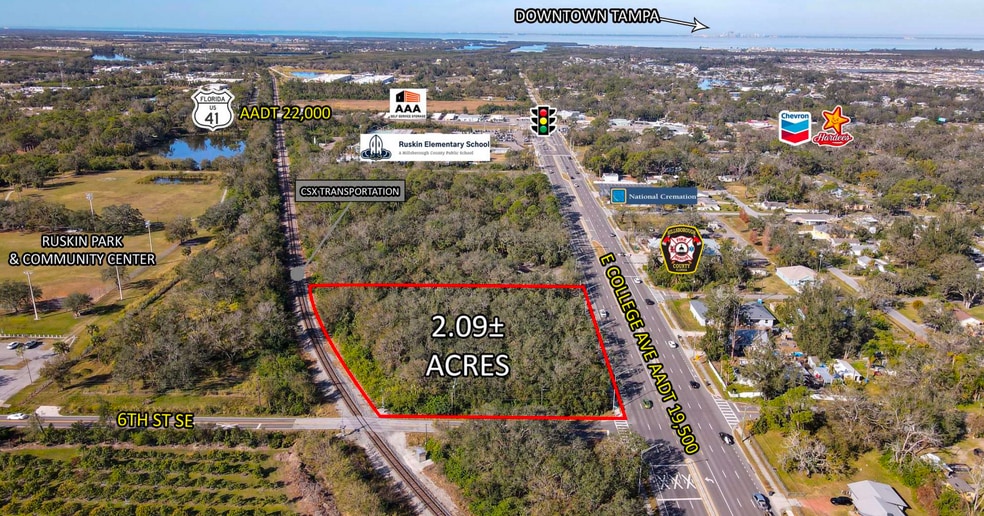 E. College & 6th St SE ave, Ruskin, FL for sale - Building Photo - Image 2 of 5