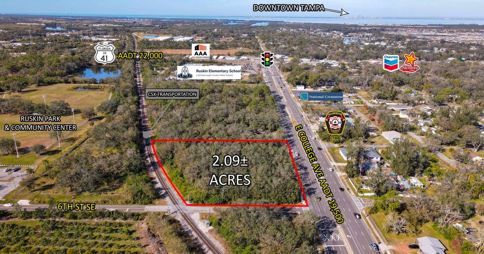 E. College & 6th St SE ave, Ruskin, FL à vendre - Photo du bâtiment - Image 2 de 5