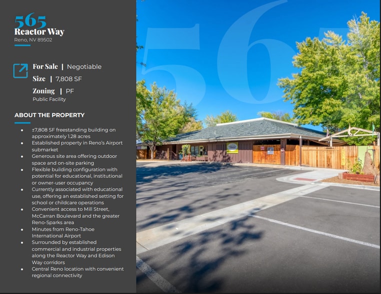 565 Reactor Way, Reno, NV à vendre - Photo du bâtiment - Image 2 de 2