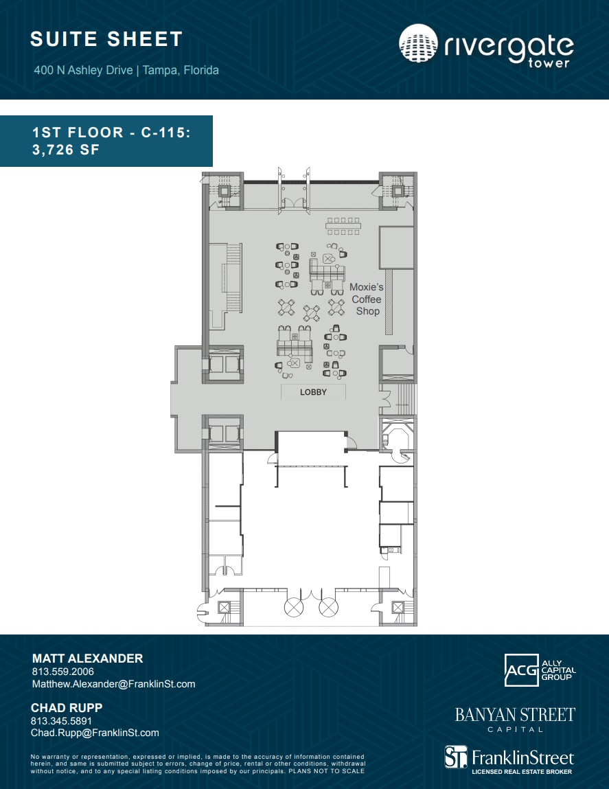400 N Ashley Dr, Tampa, FL for lease Floor Plan- Image 1 of 1