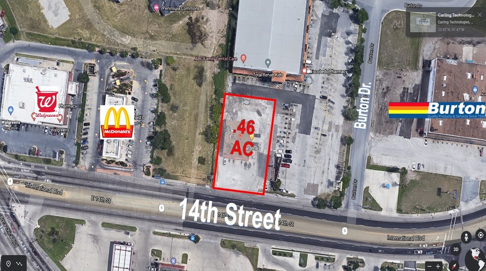 4434 E 14th St, Brownsville, TX for lease - Aerial - Image 2 of 3