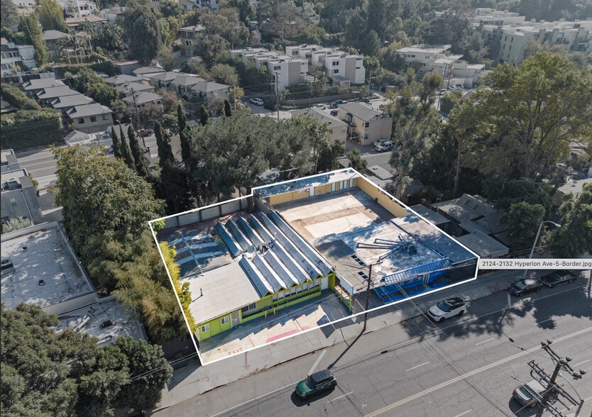 2124-2132 Hyperion Ave, Los Angeles, CA à vendre - Aérien - Image 2 de 12