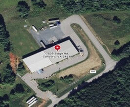 7539 Stage Rd, Concord, VA - AERIAL  map view