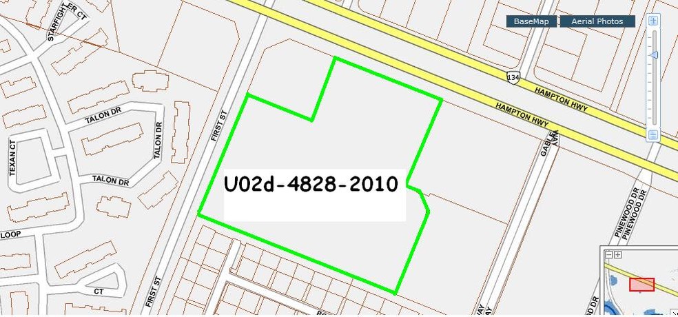 2900 Hampton Hwy, Yorktown, VA à vendre - Plan cadastral - Image 1 de 1