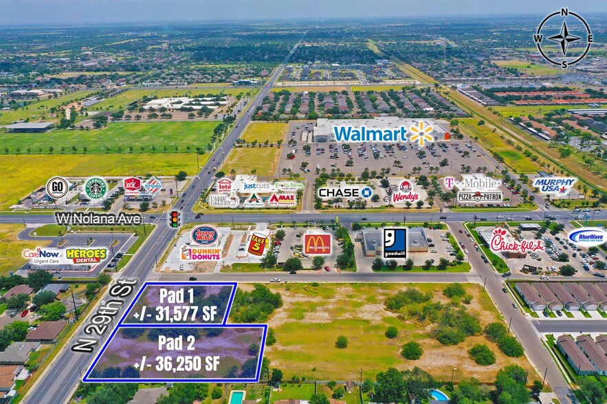 2817 N 29th Ln, McAllen, TX for sale - Aerial - Image 2 of 3