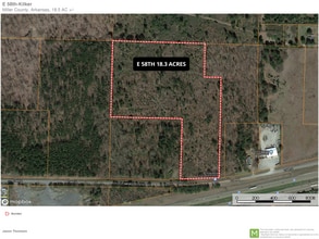 18.3 Acres E 58th St, Texarkana, AR - AERIAL  map view