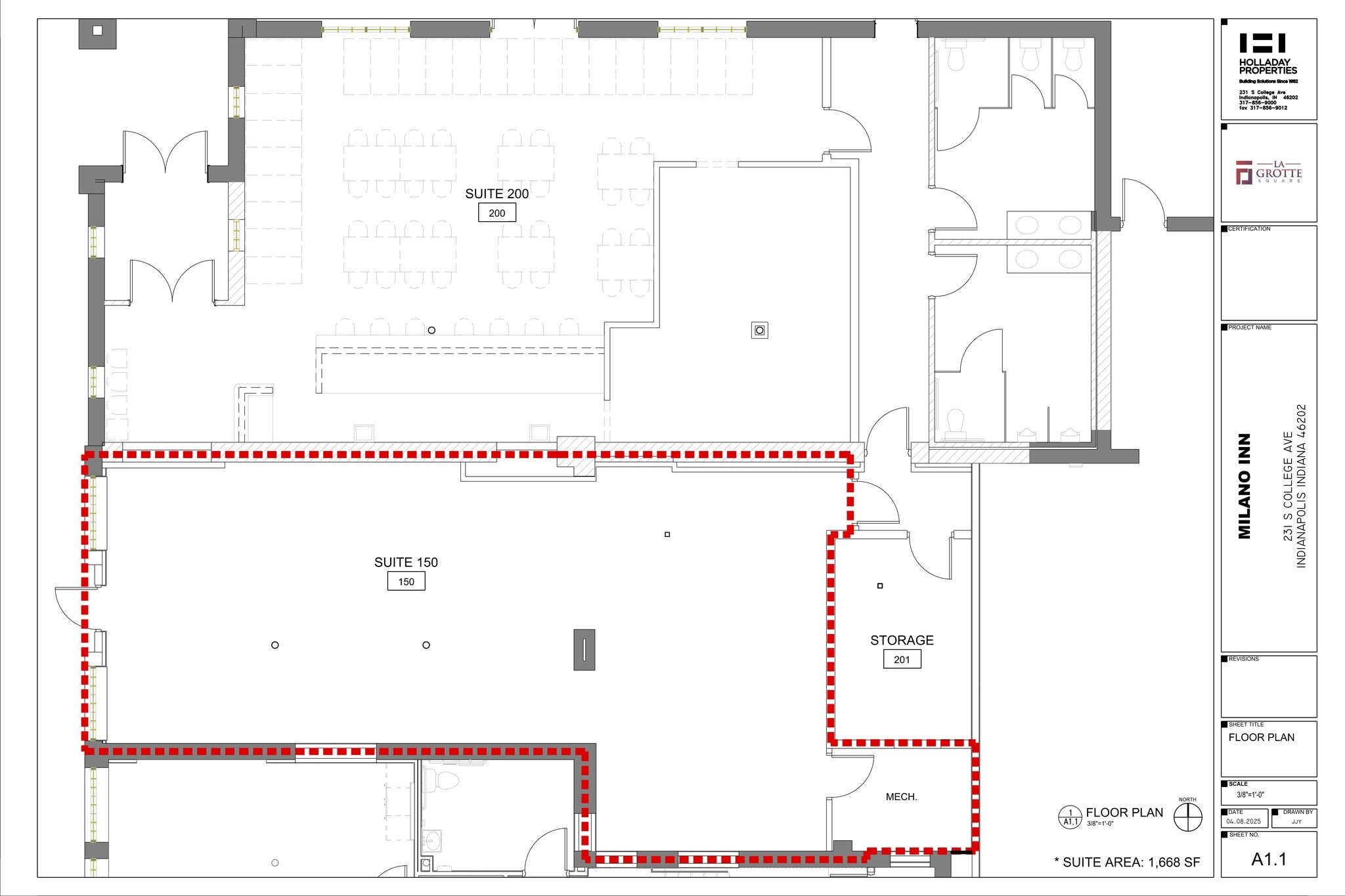 231 S College Ave, Indianapolis, IN à louer Plan de site- Image 1 de 1