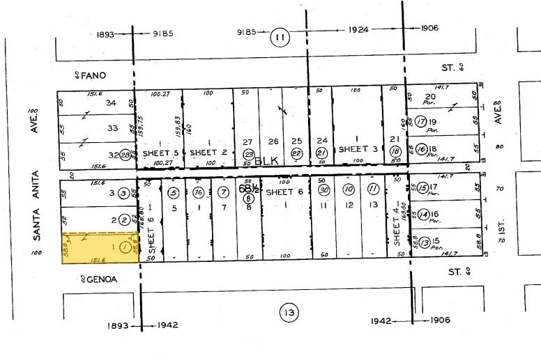 624 S Santa Anita Ave, Arcadia, CA for lease - Plat Map - Image 3 of 41