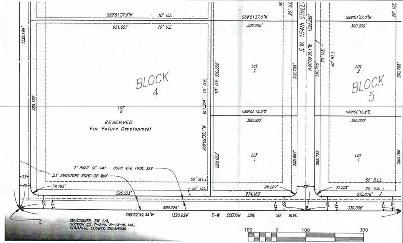 0000 SW Lee Blvd, Cache, OK à vendre - Plan cadastral - Image 2 de 3