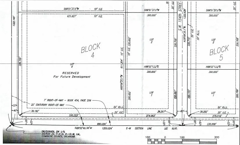 0000 SW Lee Blvd, Cache, OK for sale - Plat Map - Image 2 of 3