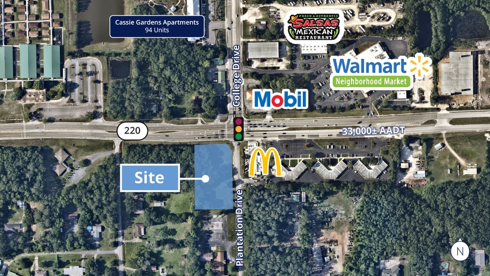 SWC CR-220 and Plantation Dr., Middleburg, FL à vendre - Photo du bâtiment - Image 2 de 4