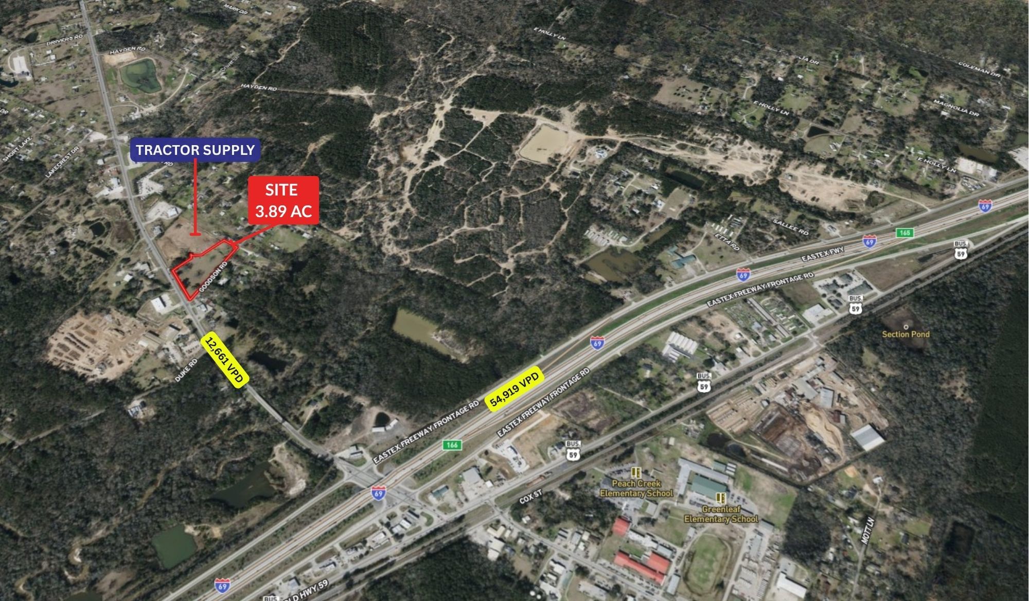 25165 FM 2090, Splendora, TX for sale Aerial- Image 1 of 11