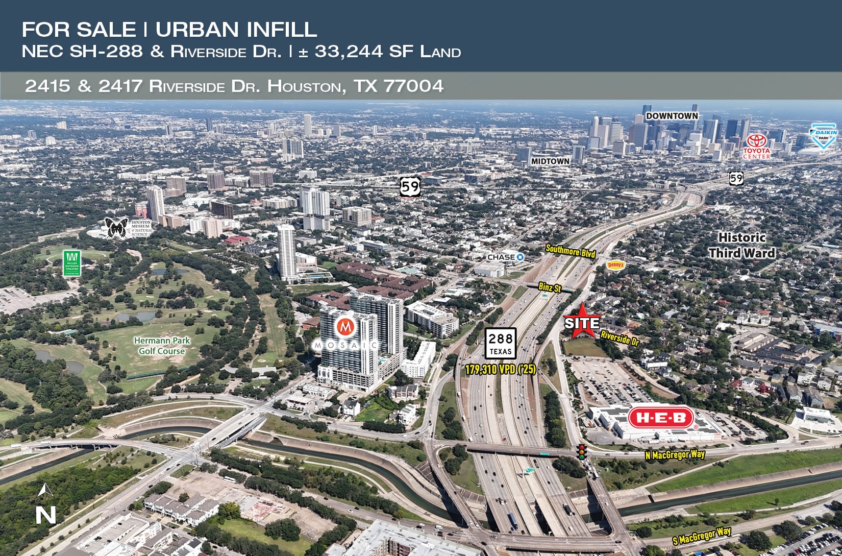 Land in Houston, TX for sale Aerial- Image 1 of 1