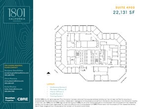 1801 California St, Denver, CO for lease Floor Plan- Image 1 of 1
