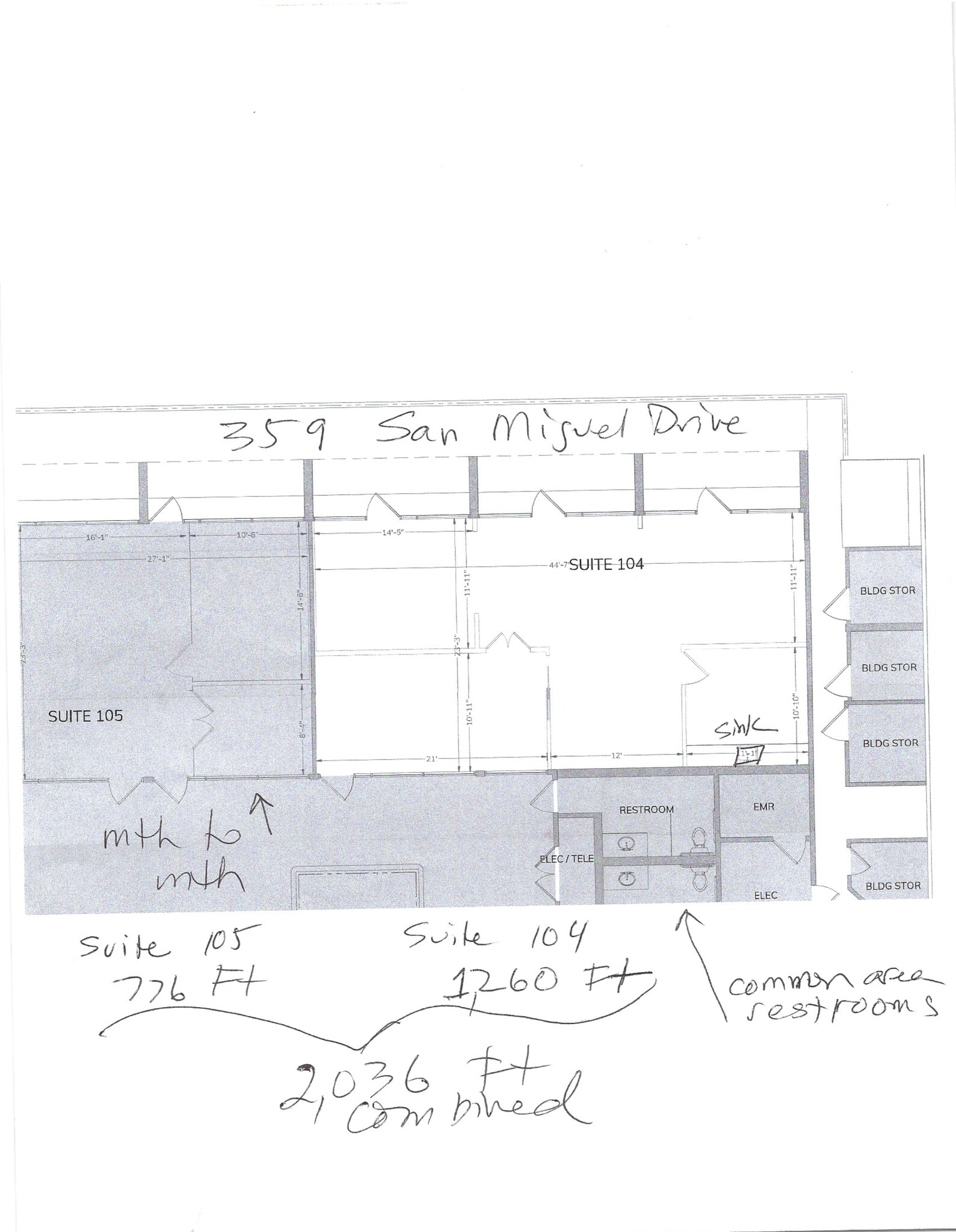 359 San Miguel Dr, Newport Beach, CA à louer Plan de site- Image 1 de 1