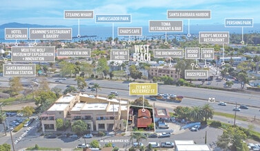 213 W Gutierrez St, Santa Barbara, CA - Aérien  Vue de la carte - Image1