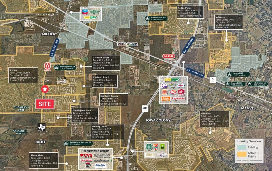 NEC of Caldwell Ranch Blvd & F.M. 521, Arcola, TX for sale - Building Photo - Image 2 of 3