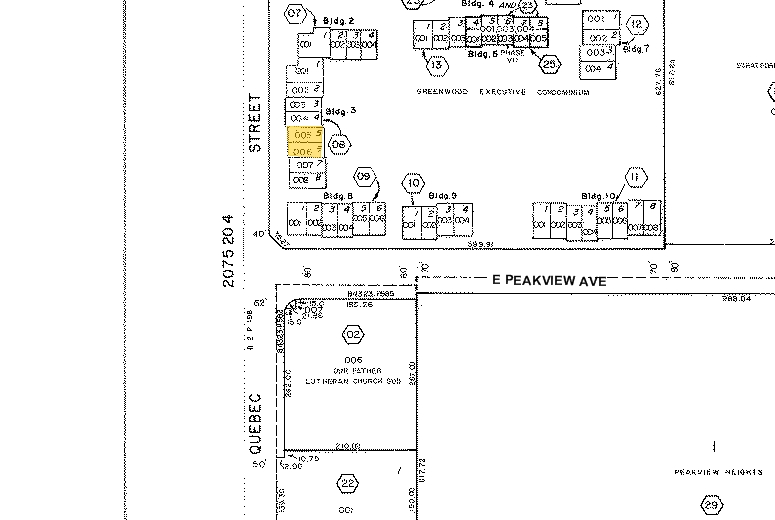 6478-6494 S Quebec St, Centennial, CO à vendre - Plan cadastral - Image 2 de 63