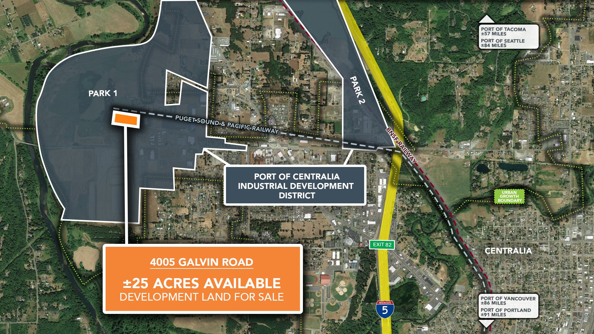 4005 Galvin Rd, Centralia, WA à vendre Photo principale- Image 1 de 3