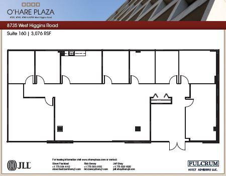 8725 W Higgins Rd, Chicago, IL à louer Plan d  tage- Image 1 de 1