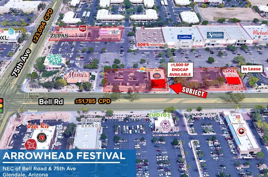 7320-7340 W Bell Rd, Glendale, AZ à louer - Photo du bâtiment - Image 1 de 5