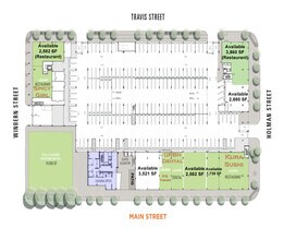 3550 Main St, Houston, TX for lease Site Plan- Image 2 of 2