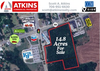 Plus de détails pour 2476 Ga-88, Hephzibah, GA - Terrain à vendre