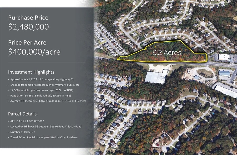 Highway 52, Helena, AL for sale - Primary Photo - Image 1 of 2