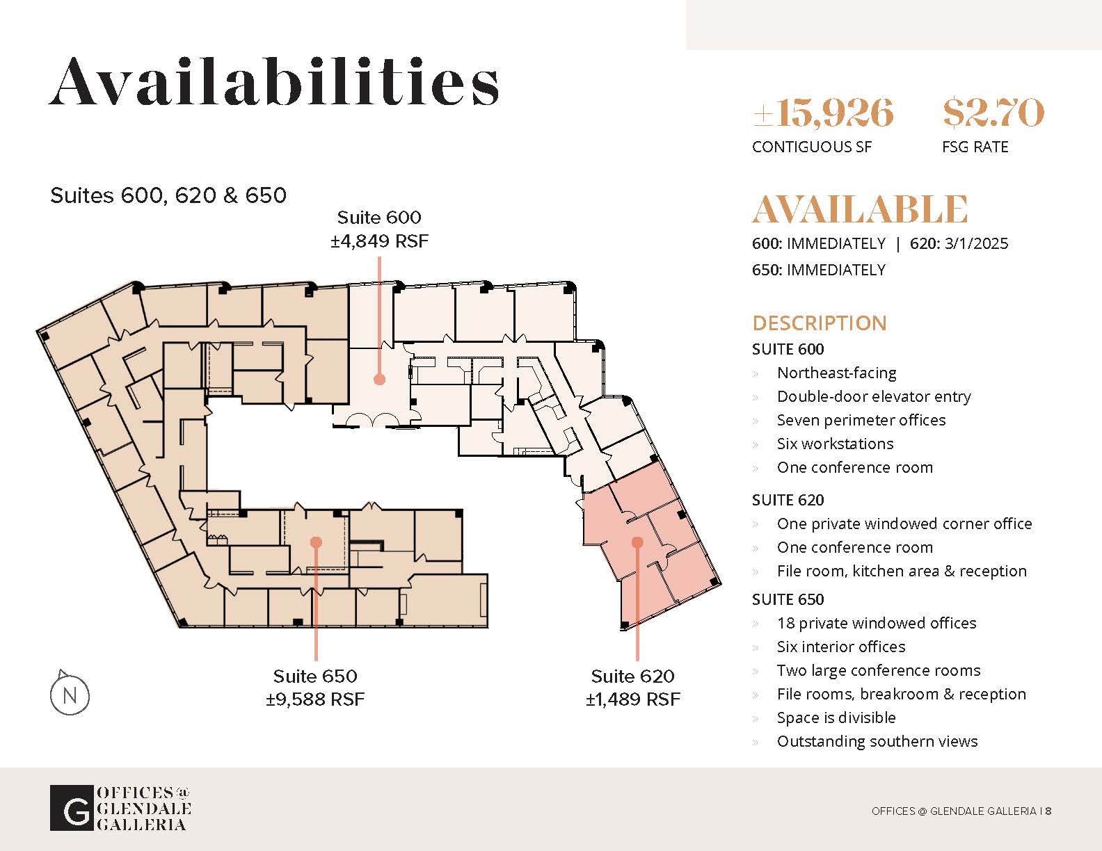 100 W Broadway, Glendale, CA à louer Plan d’étage- Image 1 de 1